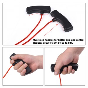 NIKA ยิงธนู 454008 หน้าไม้เชือก C Ocking อุปกรณ์ไนล่อนเชือกหน้าไม้เชือกค็อกเกอร์ช่วยเหลือ Cocking สตริงเครื่องมือ