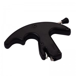 ELONG กลางแจ้ง 42RA01-BK สีดำนิ้วหัวแม่มือปล่อยช่วยเหลือธนูผสมธนูทดกำลังการยิงตัวช่วย