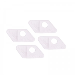 ELONG กลางแจ้ง 25ar05 RH โปร่งใสพลาสติกสีขาวลูกศรส่วนที่เหลือสำหรับ Bow R Ecurve