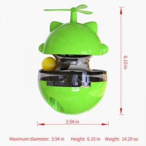 ตัวอย่างฟรี Amazon ของเล่นแมวอุปกรณ์สัตว์เลี้ยงแผ่นเสียงของเล่นรั่วอาหารลูกตลกแมวติดตนเองเพลิดเพลินกับแมวของเล่น