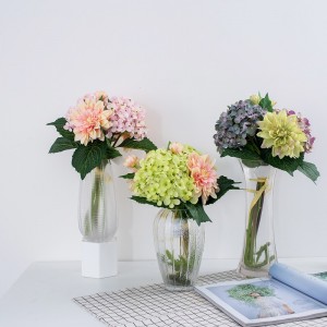 ร้อนขายที่สวยงามตกแต่งงานแต่งงานโรแมนติกตารางเจ้าสาวช่อดอกไม้ประดิษฐ์ดอกไม้ผ้าไหม