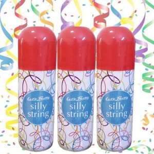 OEM ที่มีสีสัน Siilly String Crazy Ribbon สำหรับงานเลี้ยงวันเกิดและคริสมาสต์
