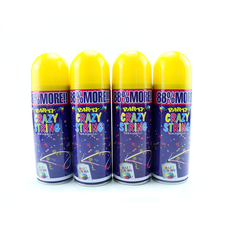 Party Crazy String 250ml สำหรับการกำจัดวัชพืชปาร์ตี้และการเฉลิมฉลอง