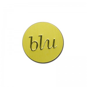 ฉลากขวดน้ำหอมอลูมิเนียมสลักสีทอง