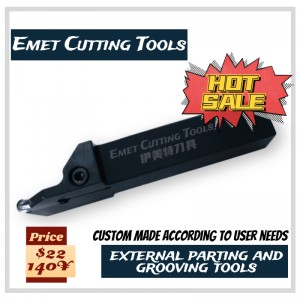 เครื่องมือตัด Emet เครื่องมือกลึงภายนอกพรากจากภายนอกและเครื่องมือเซาะร่องโดยเฉพาะอย่างยิ่งสำหรับการตัดเฉือนล้อโดยใช้ ISCAR GIDA...