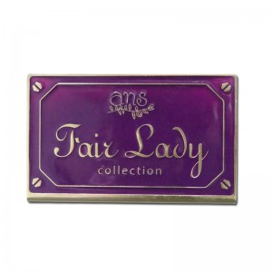 ที่มีคุณภาพสูงที่กำหนดเองแบรนด์แฟชั่นเคลือบเสร็จสิ้นโลหะชื่อฉลากผ้าไหมพิมพ์อลูมิเนียมธุรกิจเยี่ยมบัตรสำหรับโลโก้ของตัว...