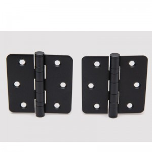 HN004 (2 แพ็ค) 3.5 นิ้ว x3.5 นิ้วบานพับโค้งมน 1/4 นิ้ว Raidus มาตรฐานประตูห้องนอนที่อยู่อาศัยมาตรฐาน