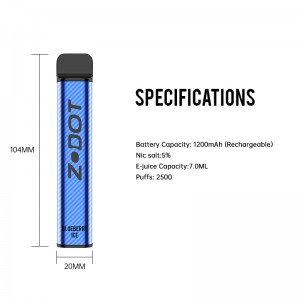 2500 พัฟปากกา edisposabl pave