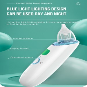 ดูดจมูกไฟฟ้าสำหรับเด็กอัตโนมัติ Snot sucker สำหรับเด็กวัยหัดเดินแบตเตอรี่ขับเคลื่อน Booger Sucker สำหรับทารก