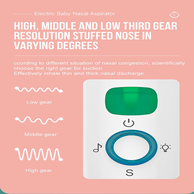ดูดจมูกไฟฟ้าสำหรับเด็กอัตโนมัติ Snot sucker สำหรับเด็กวัยหัดเดินแบตเตอรี่ขับเคลื่อน Booger Sucker สำหรับทารก