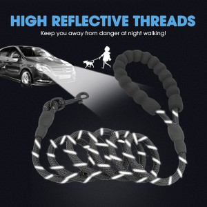 อเมซอนร้อนขายหนักปีนเขาที่แข็งแกร่งเชือกไนลอนสะท้อนแสงสุนัขจูงสัตว์เลี้ยงตะกั่ว