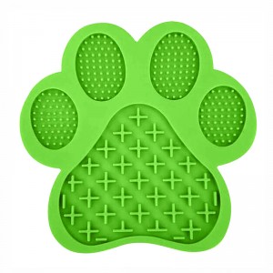 เสื่อซิลิโคนเลียพร้อมดูดไปที่ผนังสำหรับสัตว์เลี้ยงสุนัข