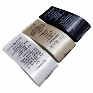 ฉลากเสื้อผ้าคอกลับสำหรับเสื้อผ้าที่มีน้ำหนักเบาและผลิตภัณฑ์สำหรับเด็ก