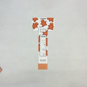 บัตรกระดาษฉลากอาหาร