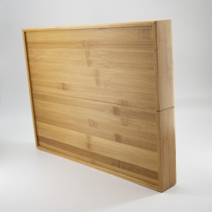 ชุดเก็บลิ้นชักช้อนส้อมไม้ไผ่ธรรมชาติที่ขยายได้