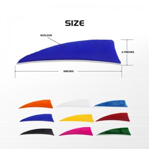 Elongarrow 172313 3inches โล่ขนไก่งวงสำหรับลูกศรยิงธนู