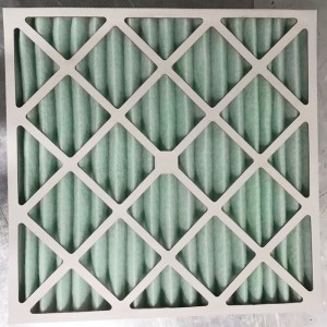 Merv8 กรอบกระดาษประสิทธิภาพหลักก่อนแผงกรองอากาศ HVAC สำหรับปศุสัตว์&หมูฟาร์ม