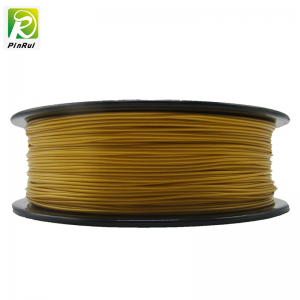 Pinrui ที่มีคุณภาพสูง 1 กิโลกรัม 3D PLA เครื่องพิมพ์ Filament สีเหลืองทอง