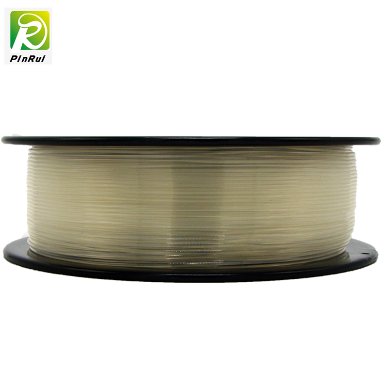 Pinrui ที่มีคุณภาพสูง 1 กิโลกรัม 3D PLA เครื่องพิมพ์ Filament สีโปร่งใสบริสุทธิ์