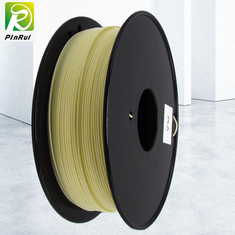 Pinrui ที่มีคุณภาพสูง 1 กิโลกรัม 3D PLA เครื่องพิมพ์ Filament สีเหลือง 9140C สี