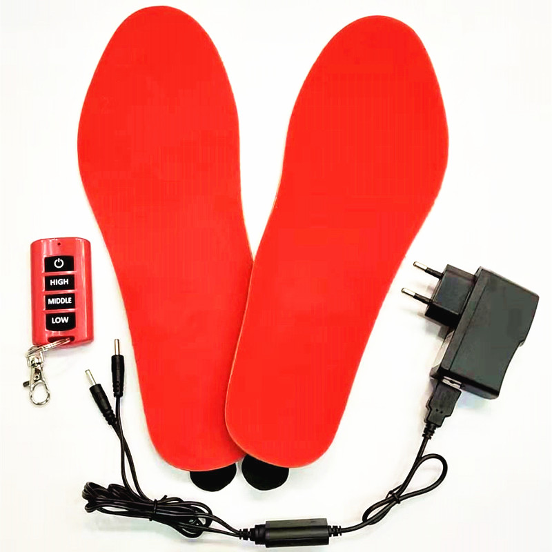 การออกแบบใหม่พื้นรองเท้าอุ่นไฟฟ้า, พื้นรองเท้าความร้อนของแบตเตอรี่สำหรับอุ่นขึ้น