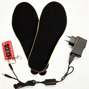 การออกแบบใหม่พื้นรองเท้าอุ่นไฟฟ้า, พื้นรองเท้าความร้อนของแบตเตอรี่สำหรับอุ่นขึ้น