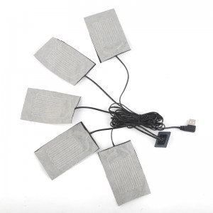 ผู้ผลิตที่มีคุณภาพสูง 5 โวลต์ 7.4 โวลต์ไฟฟ้าคาร์บอนไฟเบอร์สำหรับแจ็คเก็ตเสื้อผ้า