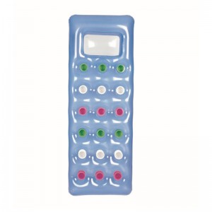 โซฟาอากาศพีวีซีเก้าอี้เลานจ์อุปกรณ์ว่ายน้ำลอย 18 หลุมที่นอนกลางแจ้ง