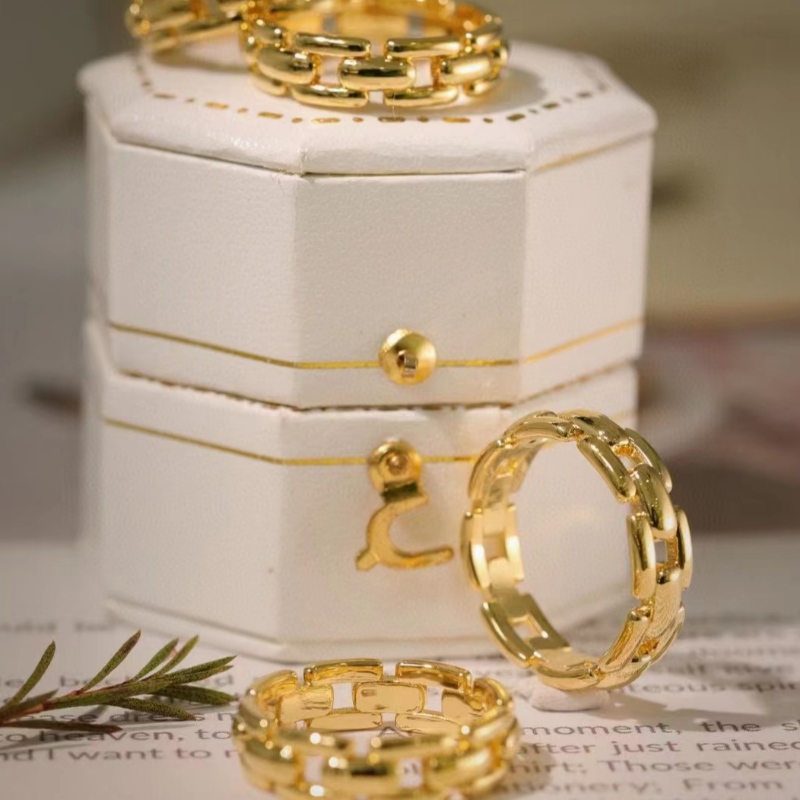 9k/10k/14k/18k เครื่องประดับแหวนทองจริงของขวัญสำหรับผู้หญิงในสีเหลืองทอง/ขาวขาวทอง/กุหลาบทอง