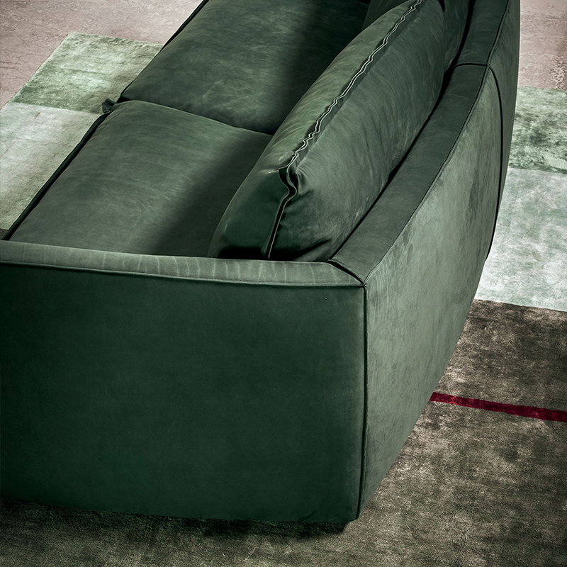 การออกแบบอิตาลี Baxter ชุดโซฟาหนังหรูที่ทันสมัยสำหรับห้องนั่งเล่น