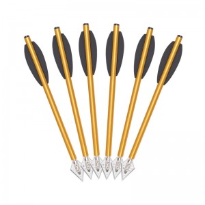 Elongarrow สลักเกลียวอลูมิเนียมลูกศร 160 มม. สำหรับปืนพก crossbow การล่าสัตว์กลางแจ้ง