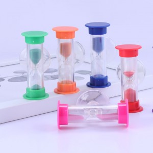 Mini Hourglass สำหรับการจับเวลาฝักบัว/teeth timer timer พร้อมถ้วยดูด