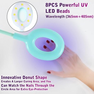 m&r 102 โคมไฟเล็บ LED ไร้สาย&16w หลอดฟลูออเรสเซนต์