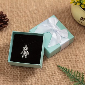 กล่องแหวนระดับไฮเอนด์กล่อง Bowknot กล่องสร้อยข้อมือกล่องต่างหูกล่องเครื่องประดับ