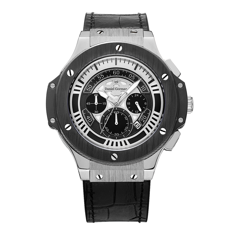 Daniel Gormantop แบรนด์ Luxury Sport Watch Men นาฬิกาทหารสีน้ำเงินสายยางอัตโนมัตินาฬิกากันน้ำ RM2204