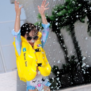 เสื้อชูชีพของเด็ก ๆ เสื้อกั๊กลูกโซ่ขนาดใหญ่ที่มีน้ำหนักเบาทารกแหวนว่ายน้ำ
