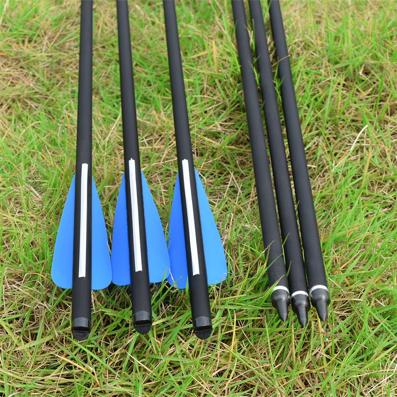 elongarrow 16-22inches Archery Hunting Arrow Bolts Bolts Rollfiberglass Bolts สำหรับนักล่าหน้าไม้กลางแจ้ง