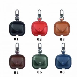 เหมาะสำหรับ Apple AirPods Pro 3 Case, กล่องหูฟังไร้สายบลูทู ธ , กล่องเก็บกล่องเก็บ, ชุดป้องกันที่ครอบคลุมและมีรอยขีดข่วน, สีน้ำตาลหนังอิ...