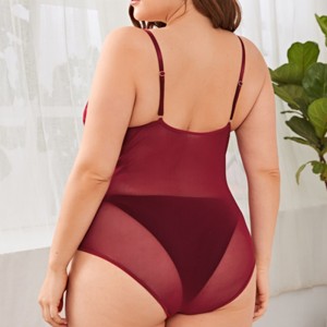 ชุดเท็ดดี้บอดี้สูทผ้าหอยเชลล์ลูกไม้