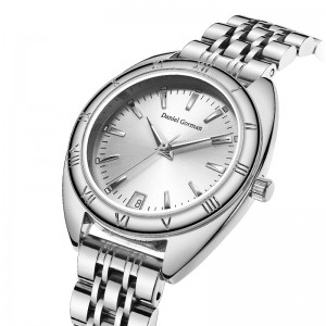 Daniel Gorman AN22415 การออกแบบที่ไม่เหมือนใครแฟชั่นสุดหรูแฟชั่นผู้หญิงนาฬิกาน้ำแข็งโกลด์วูท