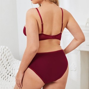 ชุดลูกไม้ลูกไม้ดอกไม้ที่สะดวกสบาย 2 ชิ้นชุดชุดชั้นในเซ็กซี่ชุดชั้นใน