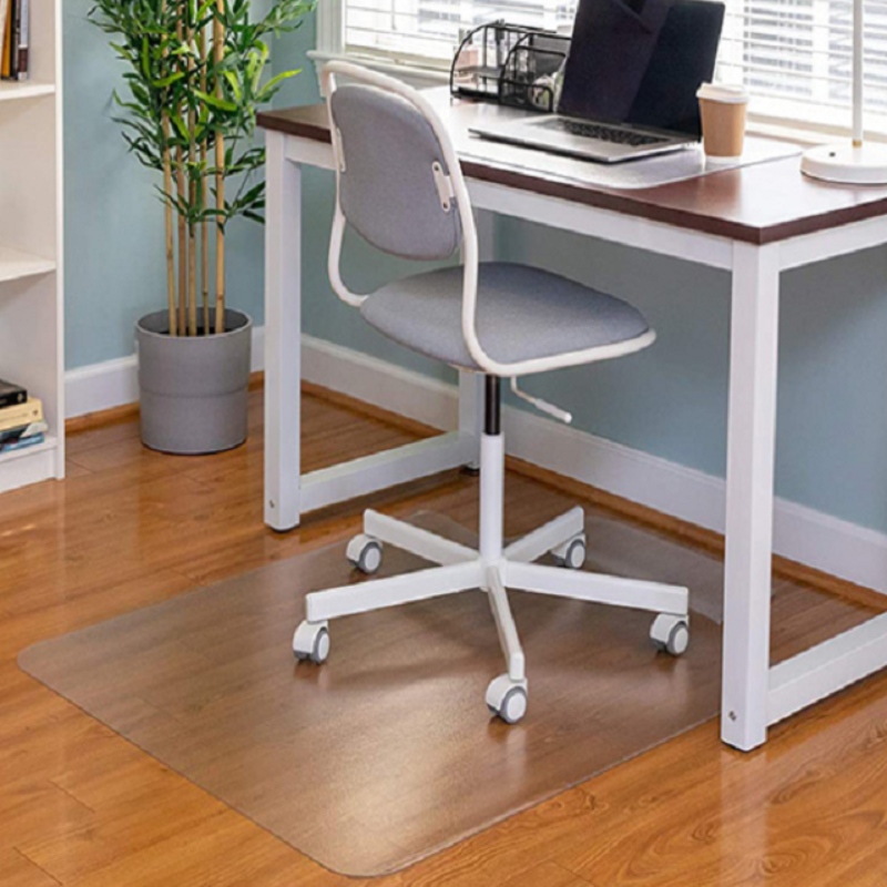 2022 Amazon Hot Sale Chair Mat สำหรับการป้องกันพื้นไม้เนื้อแข็งโปร่งใส PP Office Desk เก้าอี้เก้าอี้