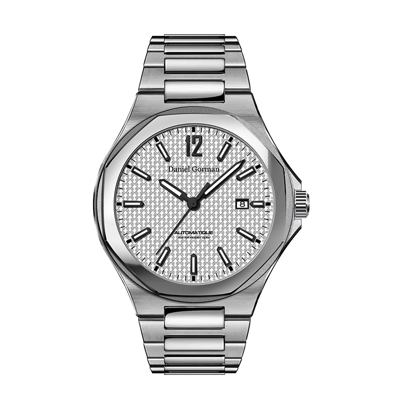 Daniel Gorman DG9007 Luxury Men \\ S Watch Logo Custom 316 สแตนเลสสตีลนาฬิกาข้อมือสแตนเลสควอตซ์