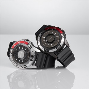 Daniel Gorman Go15 Magnetic Bead Men \\\\ S Watch Sports Creative Sports Watch Cool Borderless Fashion Design Stainless Steel Strap กันน้ำนาฬิกากันน้ำ