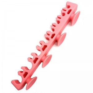 ตัวยึดเครื่องแต่งหน้าซิลิโคนสำหรับเครื่องมือเครื่องสำอางห้องน้ำ