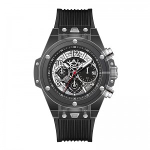 Daniel Gormanrm2209 การออกแบบโปร่งใสอะคริลิคอัตโนมัติ Men \\\\ Squartz Watch Waterprof