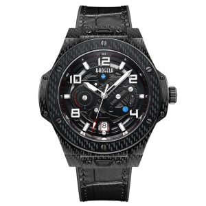Baogela Men \\\\ S Watch Watch Mechanical Watch Automatic Hollow Fashion Men \\\\ s Luminous ขนาดใหญ่ที่มีขนาดใหญ่ 50 ม. นาฬิกากันน้ำ 2001 สีดำ