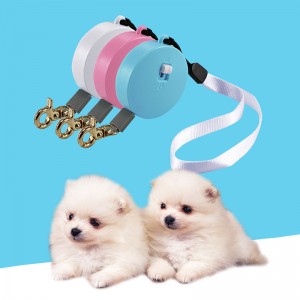 สายจูงสายจูง Mini Retractable Dog Lesh สำหรับแมวตัวเล็ก ๆ