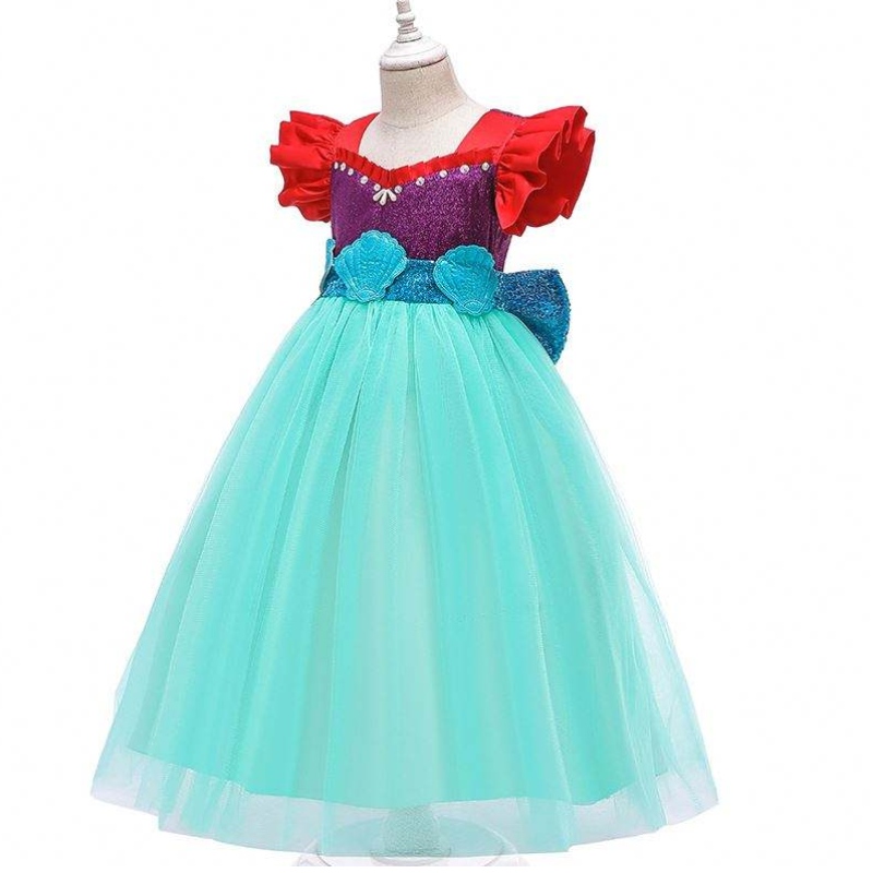 Baige Kids Mermaid Ariel Princess Girl Dress Halloween Performance Cosplay เครื่องแต่งกาย Mry002