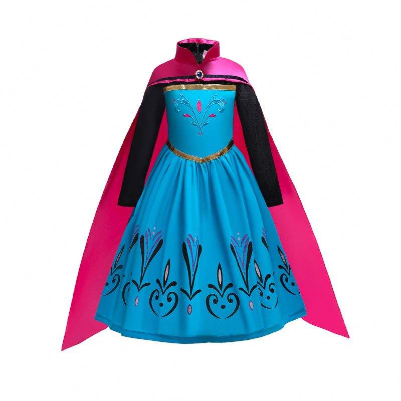 Baige Christmas Halloween Party Dresses สำหรับเด็กเจ้าหญิง Anna Elsa คอสเพลย์เครื่องแต่งกายบทบาทเด็ก